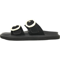 Envie Shoes Γυναικεία Σανδάλια Suede Μαύρα E96-23241-34