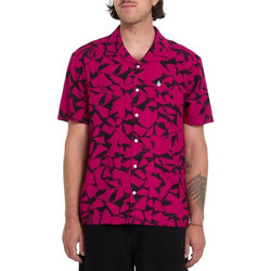 Volcom Ανδρικό Πουκάμισο Βαμβακερό Μακρυμάνικο Κανονική Γραμμή Κόκκινο A0412614-SGA