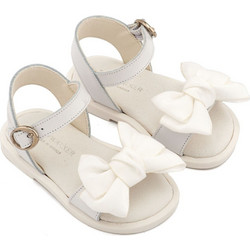 Babywalker Βαπτιστικά Πέδιλα για Κορίτσι Δερμάτινα Ανατομικά Λευκά BW4892