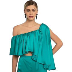 Toi & Moi Γυναικείο Καλοκαιρινό Crop Top Βεραμάν 30-4402-124