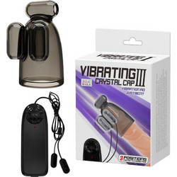 Baile Vibrating Crystal Cap III Pocket Αυνανιστήρι με Δόνηση Grey