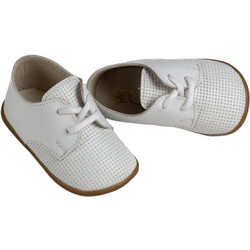 Everkid Βαπτιστικά Sneakers Αγκαλιάς για Αγόρι Δερμάτινα Γκρι A522A