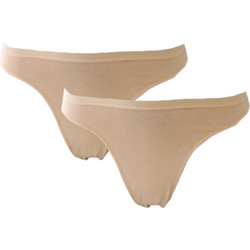 Body Glove Βαμβακερά Γυναικεία String Μπεζ 2Pack BGJD610001-004