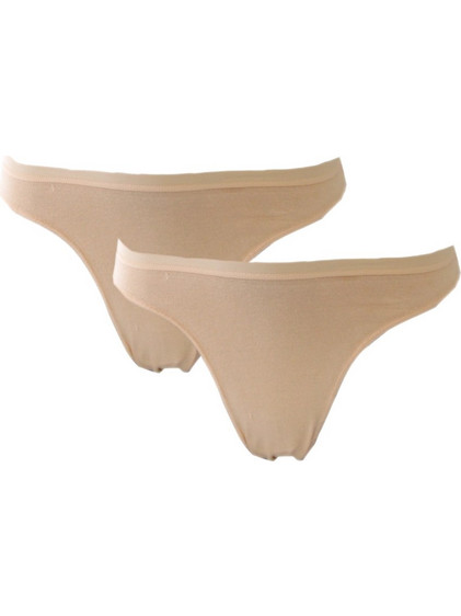 Body Glove Βαμβακερά Γυναικεία String Μπεζ 2Pack BGJD610001-004