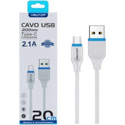 Newtop CU09 USB-A to USB-C 0.2m White