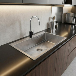 Sanitec Vision 8650HS Ένθετος Νεροχύτης 86x50cm