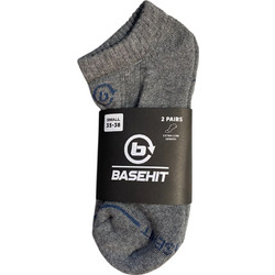 Basehit Ανδρικές Κάλτσες Κοντές Ανθρακί 2Pack 242.BU08.46