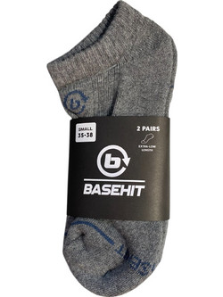 Basehit Ανδρικές Κάλτσες Κοντές Ανθρακί 2Pack 242.BU08.46