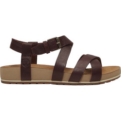 Timberland Δερμάτινα Γυναικεία Σανδάλια Σοκολατί TB0A2QTF-EIW