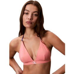 Calvin Klein Bikini Top Τριγωνάκι Σομόν LV00Q61225-TJ2