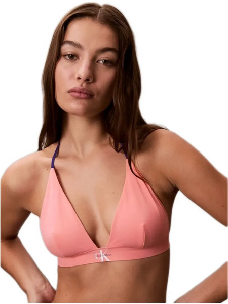 Calvin Klein Bikini Top Τριγωνάκι Σομόν LV00Q61225-TJ2