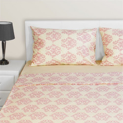 Fennel Σετ Σεντόνια Μονά Βαμβακερά 160x260 Ροζ BST-S1-PBL-PK