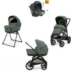 Inglesina Aptica XT Quattro 2026 Darwin Recline Evo Καρότσι Μωρού 3 σε 1 Canyon Grey