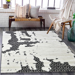 Homeone Castello Χαλί Ορθογώνιο 240x300cm E2483-AW-240 Ανθρακί Λευκό