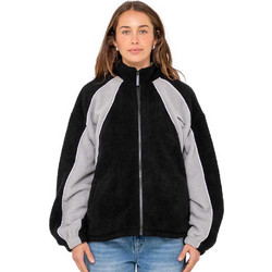 Rusty Γυναικεία Ζακέτα Fleece Μακριά με Φερμουάρ Μαύρη FTL0842-BLK