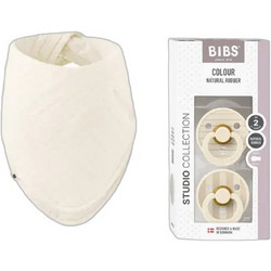 BIBS Σετ Δώρου για Νεογέννητο Κορίτσι Studio Colour Μπεζ 3τμχ