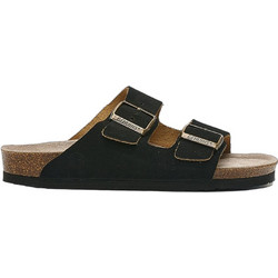 Genuins Γυναικεία Σανδάλια Suede Ανατομικά Μαύρα G106001