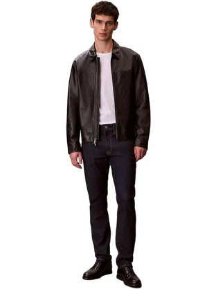Calvin Klein Ανδρικό Τζιν Παντελόνι Ελαστικό Slim Εφαρμογή Navy Μπλε LV04RF757G-N8D