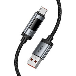 Hoco U148 Braided USB-A to USB-C 100W 1.2m Black