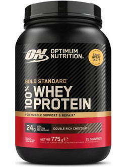 Optimum Nutrition Gold Standard 100% Whey Double Rich Chocolate Πρωτεΐνη Ορού Γάλακτος Γράμμωσης 775gr