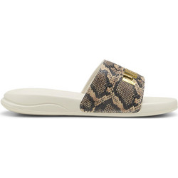 Puma Popcat 2.0 Snake Γυναικείες Παντόφλες Καλοκαιρινές Μπεζ 401706-02