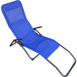 HomeMarkt Swingsand Ξαπλώστρα Πολυθρόνα Παραλίας Μεταλλική Μπλε HM6553.05