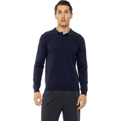 Biston Ανδρική Μπλούζα Polo Μακρυμάνικη Navy Μπλε 54-206-009