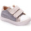 Gorgino Βαπτιστικά Sneakers για Αγόρι Υφασμάτινα Ανατομικά Λευκά Μπλε 3173-1