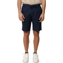 Zero Ανδρική Βερμούδα Λινή Navy Μπλε 2621107007
