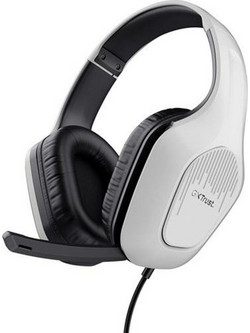 Trust GXT 416S Zirox Gaming Headset Over Ear Black White
