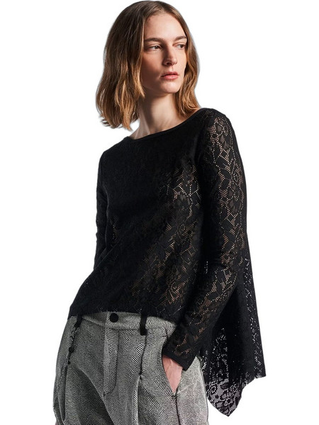 High Γυναικείο Χειμερινό Top Μαύρο S5227217532-199
