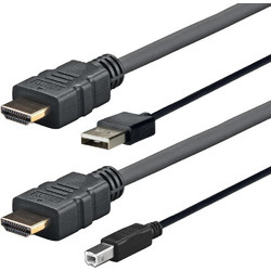 Vivolink Καλώδιο HDMI Male to USB-A Male 4m Black PROHDMIUSBAB4