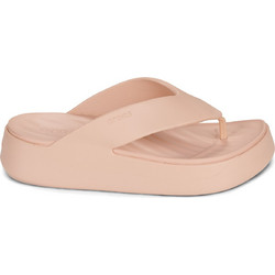 Crocs Getaway Γυναικείες Σαγιονάρες Platforms Ανατομικές Nude 209410-684