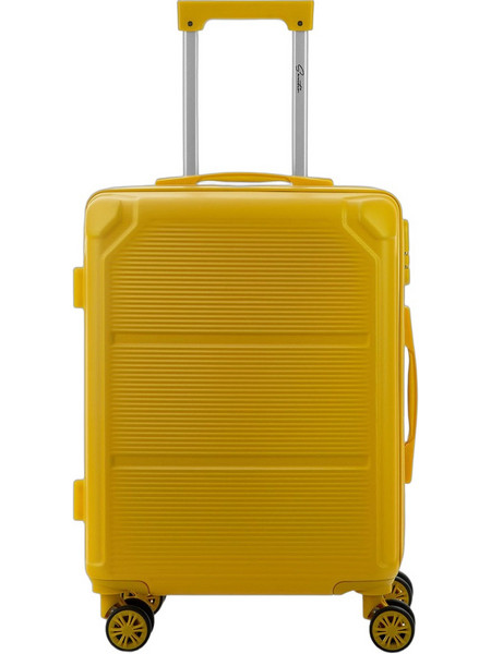 Sentio Βαλίτσα Μεσαία 64x45x25cm με 4 Ρόδες Κίτρινη