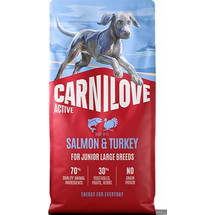 Carnilove Active Junior Large Breeds Grain Free with Salmon & Turkey 12kg