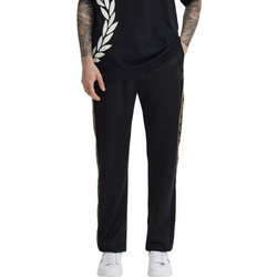 Fred Perry Ανδρικό Παντελόνι Φόρμας με Λάστιχο Μαύρο T5507-90A