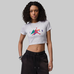 Jordan Flight Γυναικείο Αθλητικό Crop Top Γκρι IF0824-051
