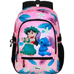 Karactermania Lilo & Stitch Dance Σχολική Τσάντα Πλάτης Δημοτικού Ροζ 09420