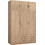 HomeMarkt Τρίφυλλη Ντουλάπα Ρούχων Carly με Πατάρι Sonoma 150x55x240cm HM10891.02
