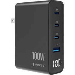 Gembird 1A3C-PD100 Βάση Φόρτισης με Θύρα USB-A & 4 Θύρες USB-C 100W Power Delivery