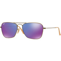 Ray-Ban RB3136 167/1M Ανδρικά Γυαλιά Ηλίου Aviator Μεταλλικά Χρυσά με Μωβ Φακό
