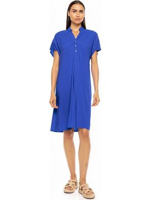 Pink Label Γυναικείο Φόρεμα Παραλίας Μακρύ Royal Blue BN-297