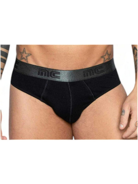 Nina Club Ανδρικό Σλιπ Βαμβακερό Μαύρο NC611SLV