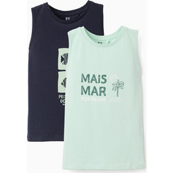 Zippy Σετ Παιδικά T-Shirt Αμάνικα Navy Μπλε Πράσινο Mint 31078343026