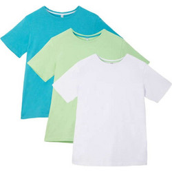 Bonprix Σετ Παιδικά T-Shirt Κοντομάνικα Τιρκουάζ Πράσινο Mint Λευκό 955499