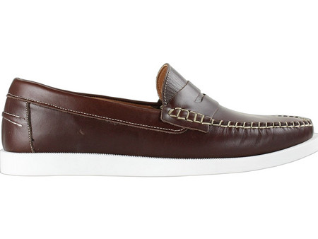 Ridge Ανδρικά Μοκασίνια Loafers Δερμάτινα Καφέ 302