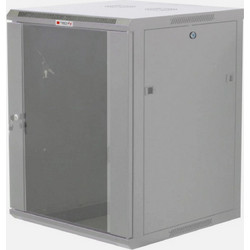 Techly I-CASE FP-2012GTY Επιτοίχια Καμπίνα Rack 12U 45cm