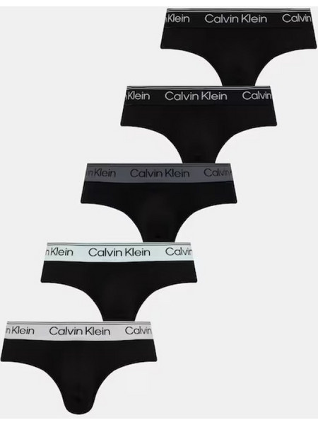 Calvin Klein Ανδρικά Σλιπ Βαμβακερά Μαύρα 5Pack LV00NB4411-3ZQ