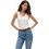 Vero Moda Γυναικείο Καλοκαιρινό Top Ριπ Λευκό 10311489