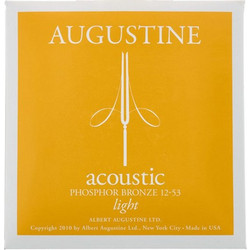 Augustine Strings Σετ 6 Χορδές Ακουστικής Κιθάρας Phosphor Bronze 12-53" Light Tension